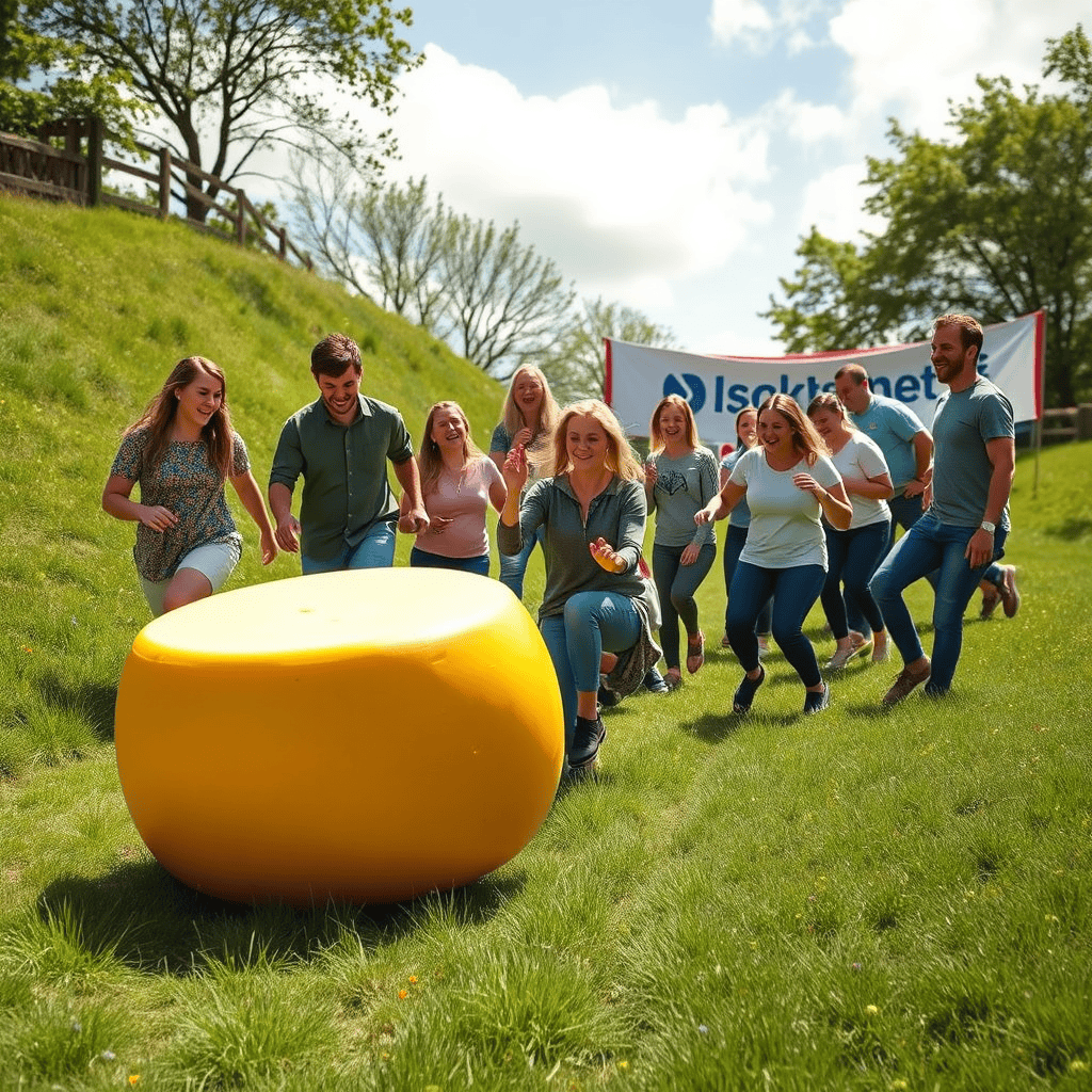 Gloucester's Cheese Roll: Teamwork & Tech Bring Festive Fun!